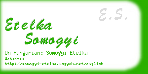 etelka somogyi business card